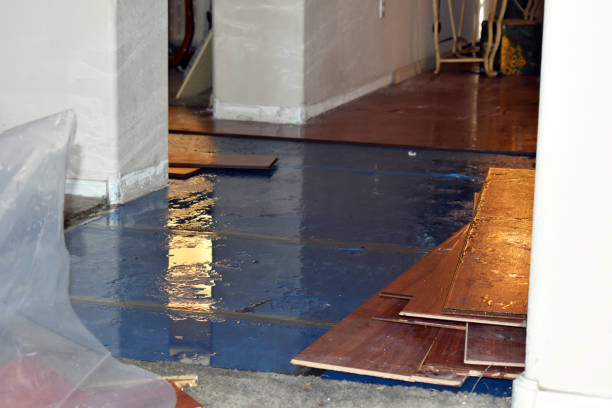 Professional Water Extraction technician working in Midfield, TX